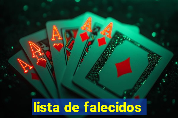 lista de falecidos